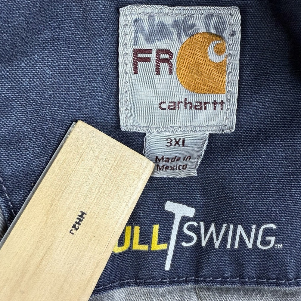 Carhartt‎ FR Full Swing Jacket Men's 3XL Navy Flame Resistant Canvas Work Coat - Picture 3 of 16